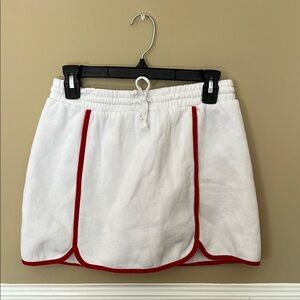 White Skirt with Red Trim